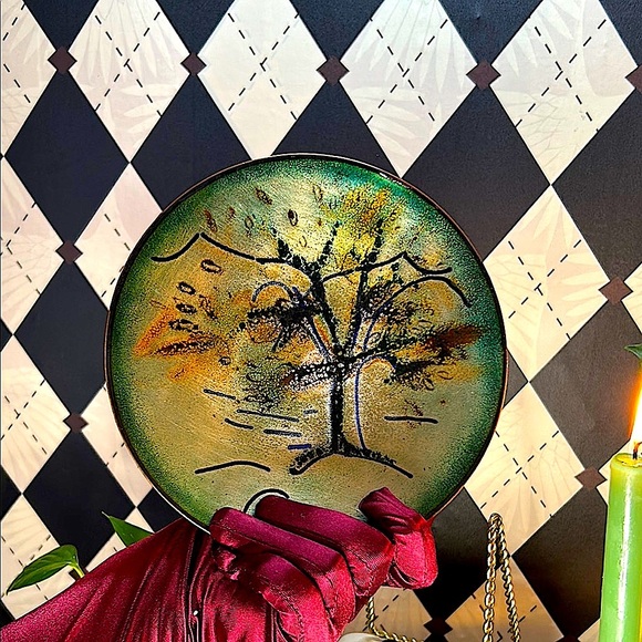 Copper Enamel Art Plate | Vibrant Hand-Fired Colors • One-of-a-Kind - Picture 13 of 13
